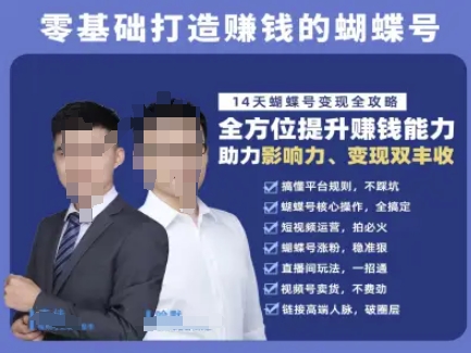 蝴蝶号专栏-视频号运营教程，零基础打造挣钱的蝴蝶号，14天蝴蝶号变现全攻略 - 来及网络