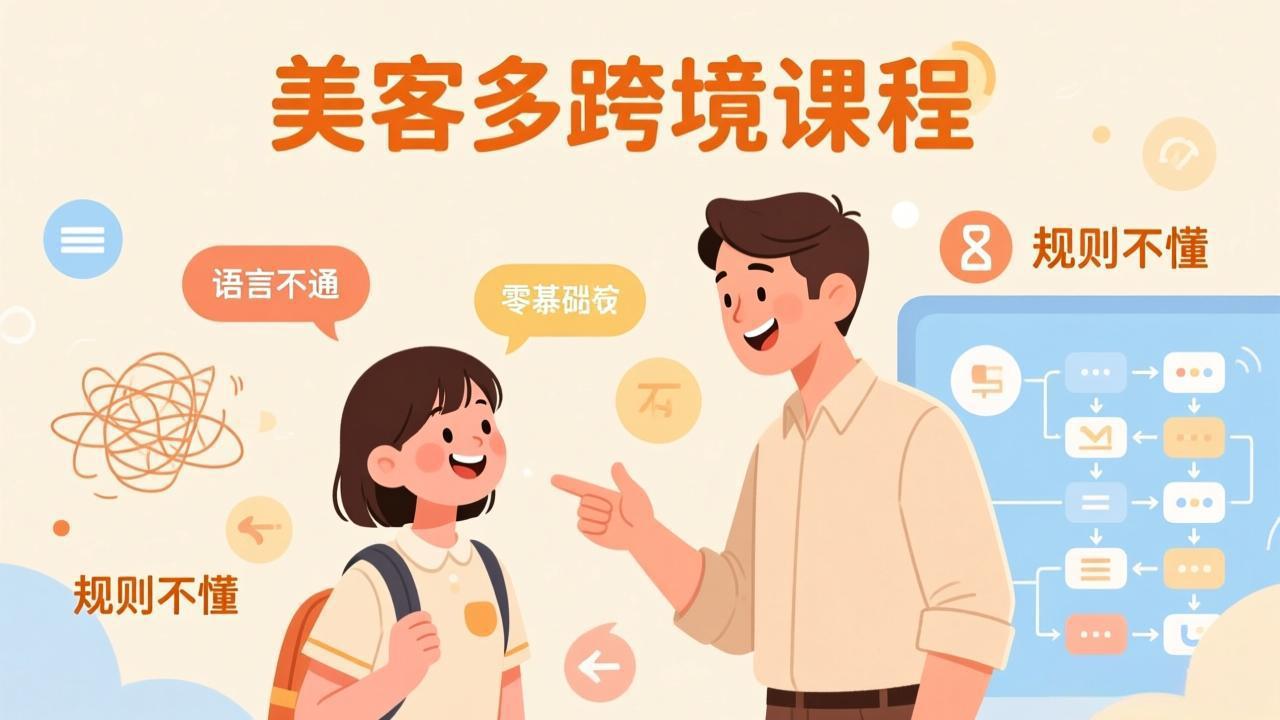 怕语言不通、怕不懂规则？零基础小白也能做的美客多跨境课，手把手带你美客多开店稳赚 - 来及网络