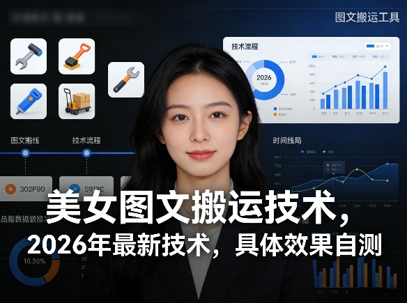 美女图文搬运技术，2026年最新技术，具体效果自测 - 来及网络