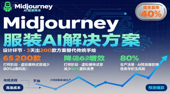 AI在服装领域的运用，使用midjourney做服装辅助企业降低成本 - 来及网络