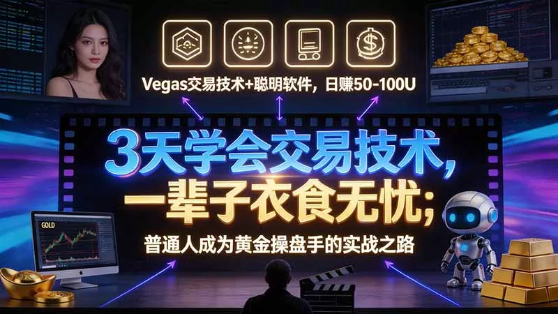 3 天学会 顺势而为交易系统，趋势看得懂、下单有依据：软件自动帮你盯盘，新手也能稳定复利 - 来及网络