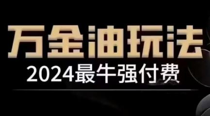 2024最牛强付费，万金油强付费玩法，干货满满，全程实操起飞 - 来及网络