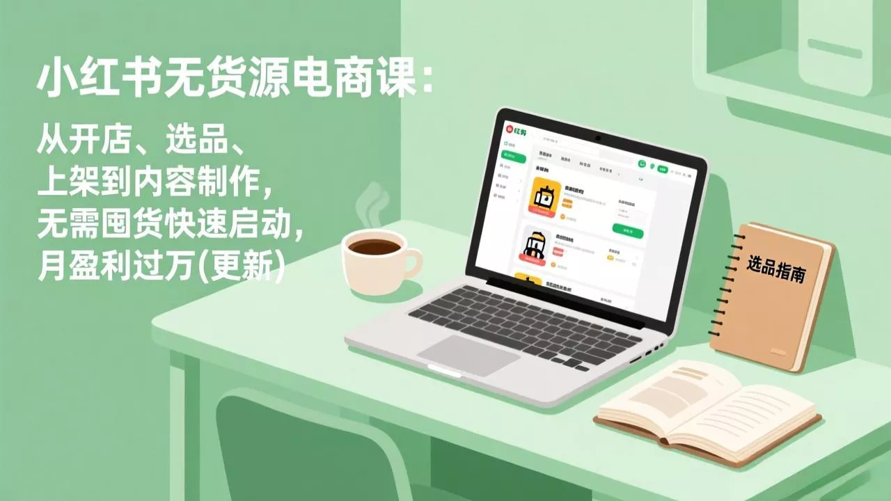 小红书无货源电商课(7月更新 - 来及网络