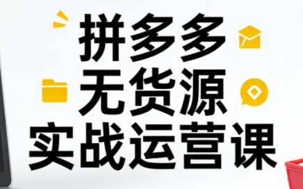 子枫老师·拼多多无货源实战运营课(更新12月) - 来及网络