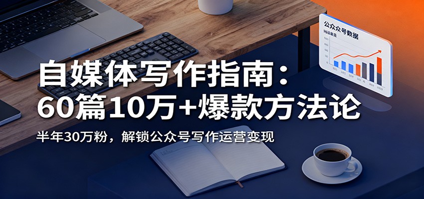 自媒体写作指南：60篇10万+爆款方法论，半年30万粉，解锁公众号写作运营变现 - 来及网络