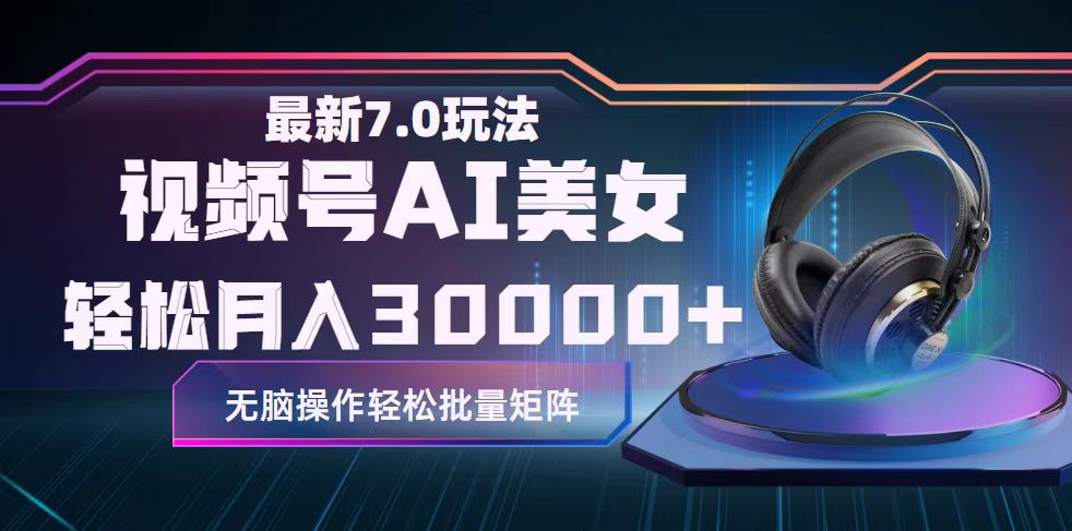 （12314期）视频号7.0最新玩法AI美女跳舞，轻松月入30000+ - 来及网络