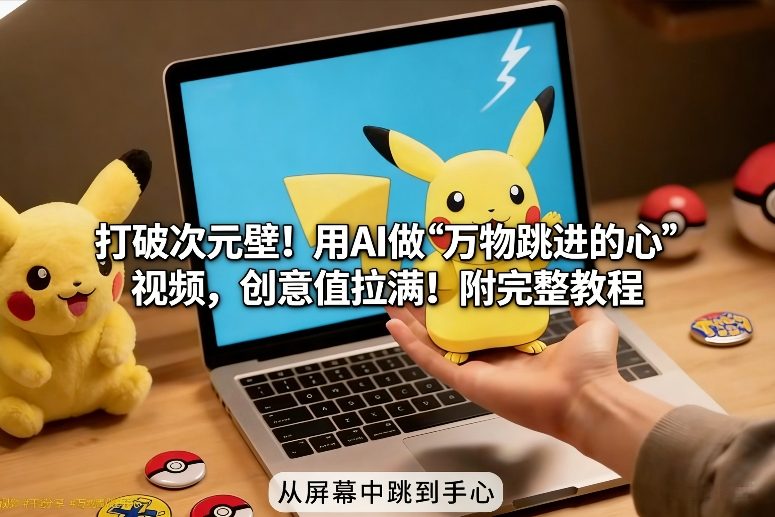 打破次元壁！用AI做【万物跳进手心】视频，创意值拉满！附完整教程 - 来及网络
