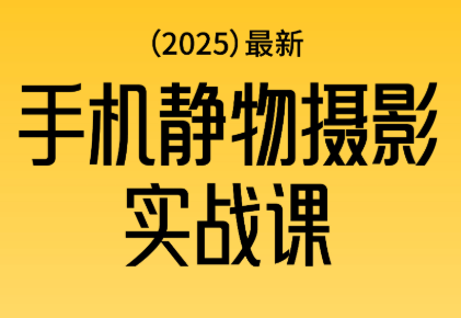 金老师·2025爆款手机静物摄影实战课 - 来及网络