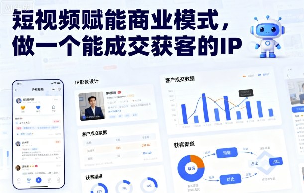 短视频赋能商业模式，做一个能成交获客的IP - 来及网络