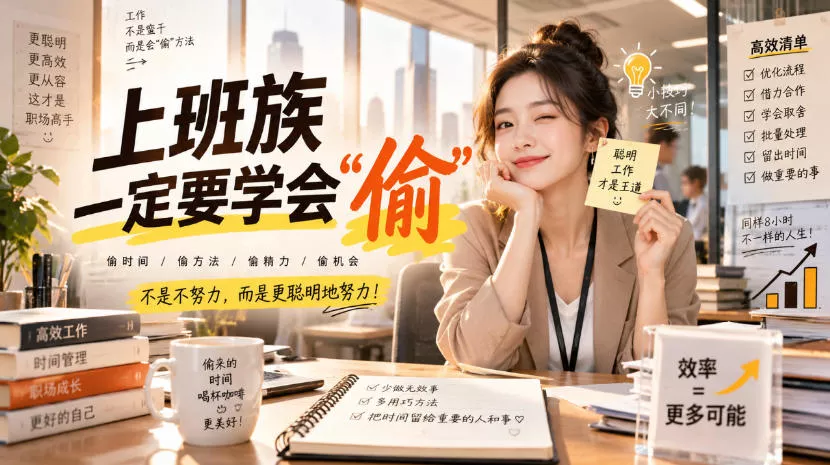 某社群精选付费文：上班族一定要学会“偷“ - 来及网络