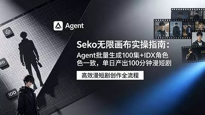 Seko无限画布实操指南：Agent批量生成100集+IDX角色一致，单日产出100分钟漫短剧 - 来及网络