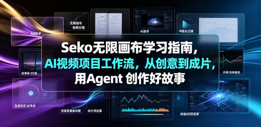 Seko无限画布学习指南，AI视频项目工作流，从创意到成片，用Agent 创作好故事 - 来及网络