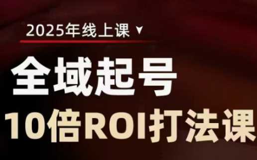 2025全域起号10倍ROI打法课，助你提升直播间的投资回报率 - 来及网络