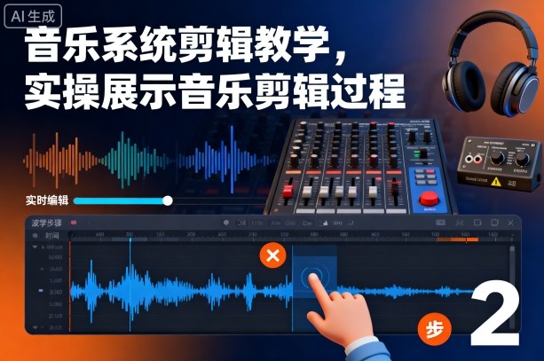 音乐系统剪辑教学，实操展示音乐剪辑过程 - 来及网络