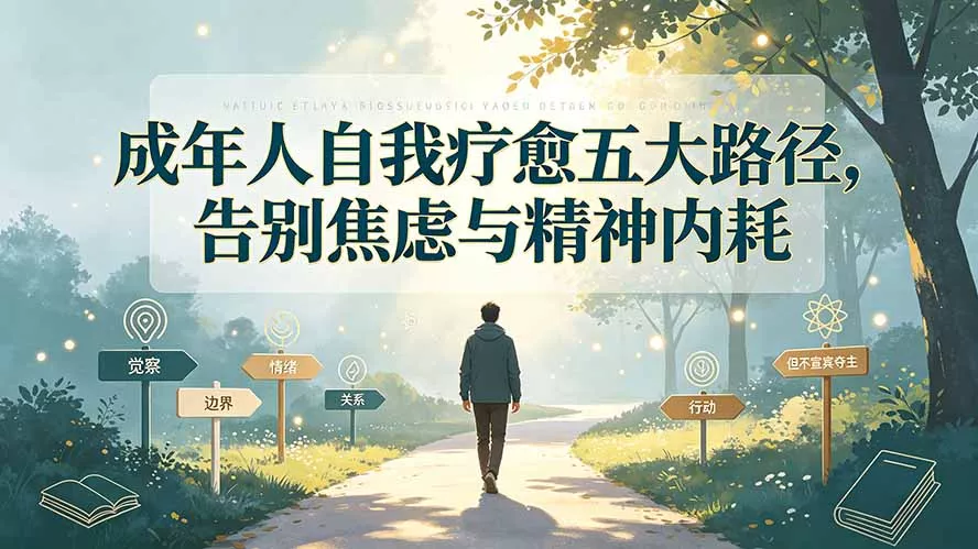 付费文章：成年人自我疗愈五大路径，告别焦虑与精神内耗 - 来及网络