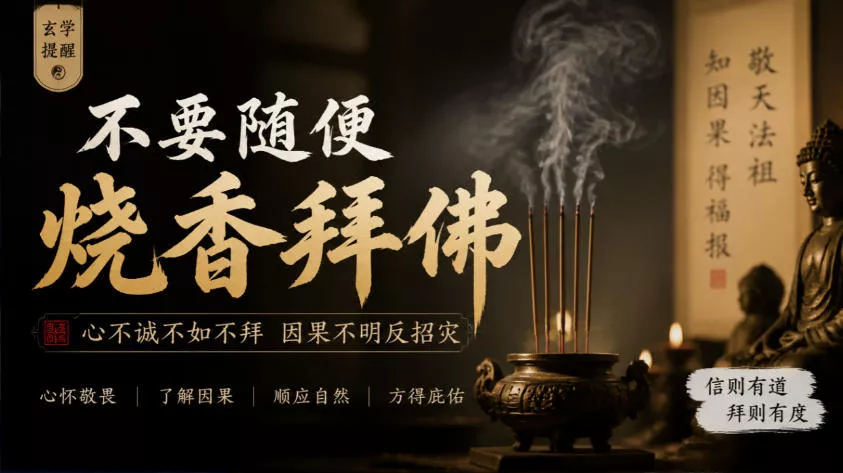 某公众号付费文章：玄学提醒：不要随便烧香拜佛 - 来及网络