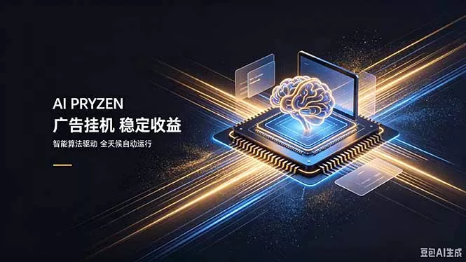 AI Pryzen 广告挂机｜24小时自动跑，日入300-500，新手零门槛 - 来及网络
