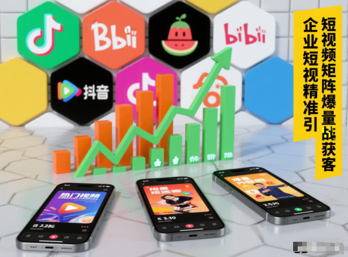企业短视频精准引流矩阵获客，短视频矩阵爆量战法 - 来及网络