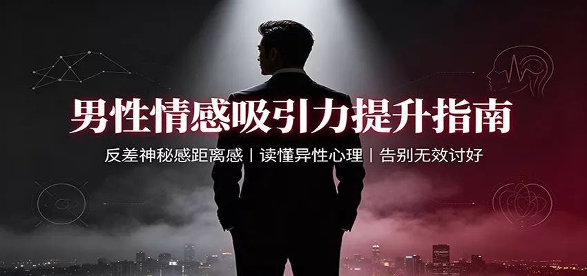 男性情感吸引力提升指南：反差神秘感距离感，读懂异性心理，告别无效讨好 - 来及网络