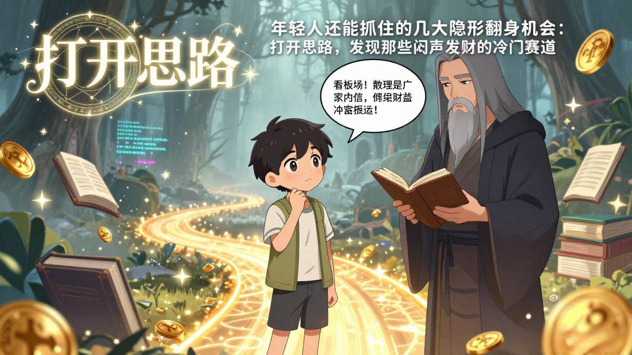 （17471期）付费文1+2：年轻人还能抓住的几大隐形翻身机会：打开思路，发现那些闷声发财的冷门赛道 - 来及网络