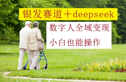 银发赛道+deepseek数字人全域变现，小白也能操作 - 来及网络