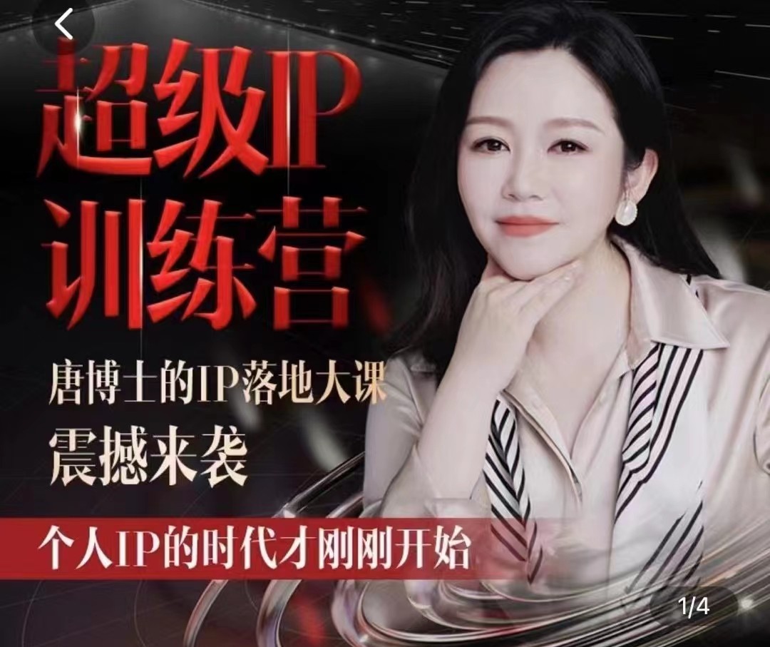 唐博士的IP大课超级IP训练营 - 来及网络