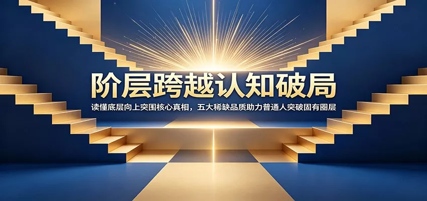 阶层跨越认知破局：读懂底层向上突围核心真相，五大稀缺品质助力普通人突破固有圈层 - 来及网络
