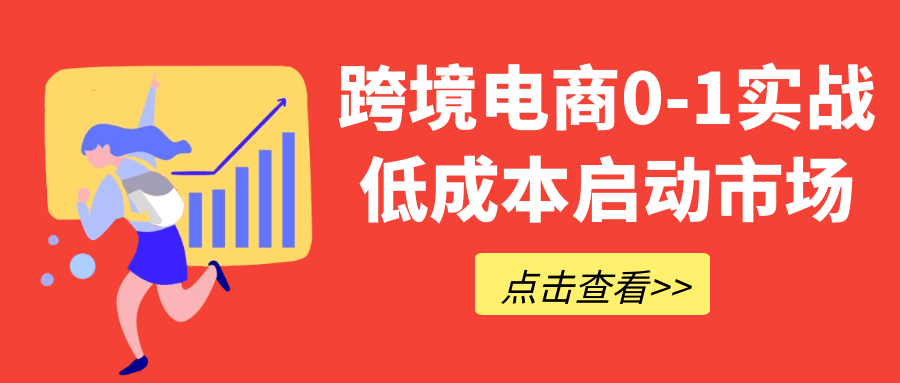 跨境电商0-1实战低成本启动市场 - 来及网络