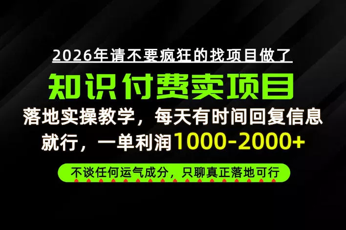 为什么做项目总是被割，为什么卖项目月入10w+，我们普通人应该怎么真正开始賺钱？【揭秘】 - 来及网络