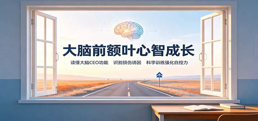 大脑前额叶心智成长：读懂大脑CEO功能，识别损伤诱因，科学训练强化自控力 - 来及网络