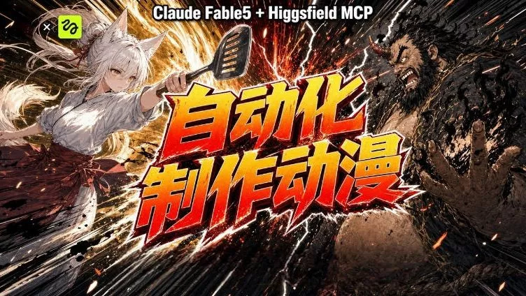 AI自动化动漫制作！Claude Fable 5接入Higgsfield MCP，直接生成完整创意内容 - 来及网络