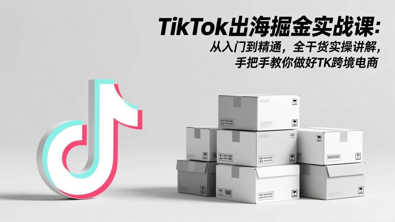 （17368期）TikTok出海掘金实战课：从入门到精通，全干货实操讲解，手把手教你做好TK跨境电商 - 来及网络