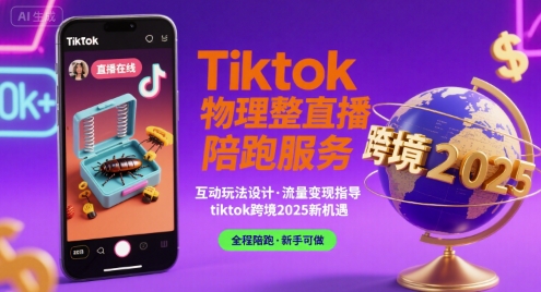 Tiktok物理整蛊直播陪跑服务-tiktok跨境2025 - 来及网络