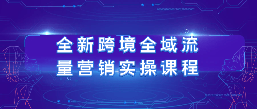 全新跨境全域流量营销实操课程 - 来及网络