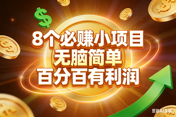 （17178期）10个必赚小项目，无脑简单，百分百有利润，副业首选，日入200+ - 来及网络