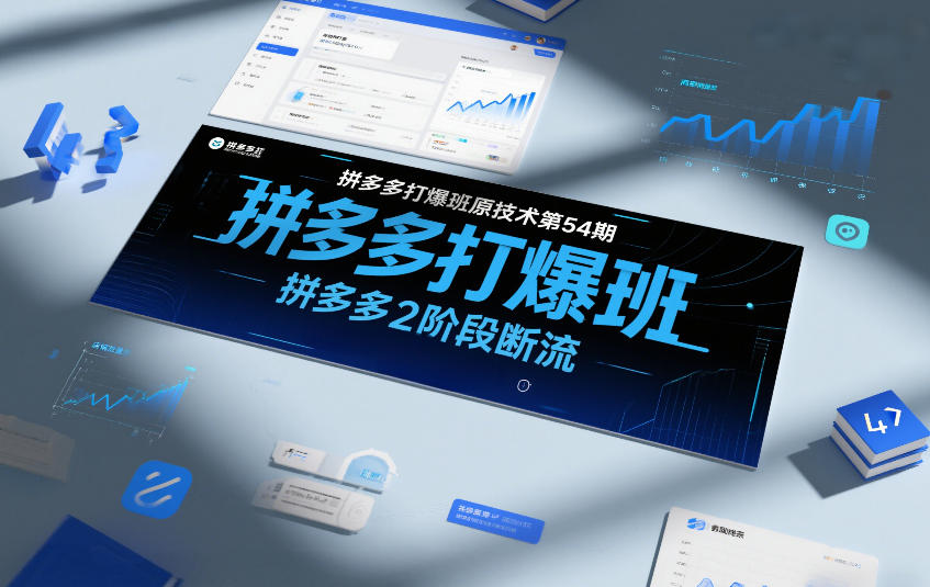 拼多多打爆班原创技术第54期，拼多多2阶段断流 - 来及网络