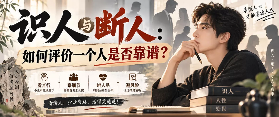 付费文章：识人与断人：如何评价一个人是否靠谱？ - 来及网络