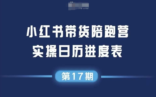 小红书第17期带货陪跑营，不囤货，无不直播，无不投流，通过选品+笔记内容+测品+笔记铺量+矩阵运营打爆款 - 来及网络