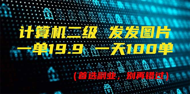 （11715期）计算机二级，一单19.9 一天能出100单，每天只需发发图片（附518G资料） - 来及网络