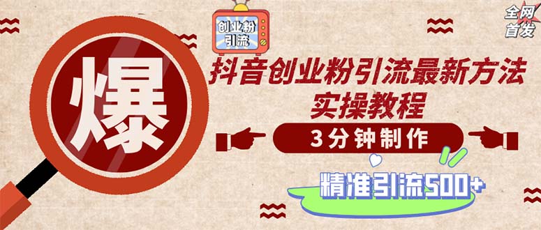 （12835期）轻松制作创业类视频。一天被动加精准创业粉500+（附素材） - 来及网络