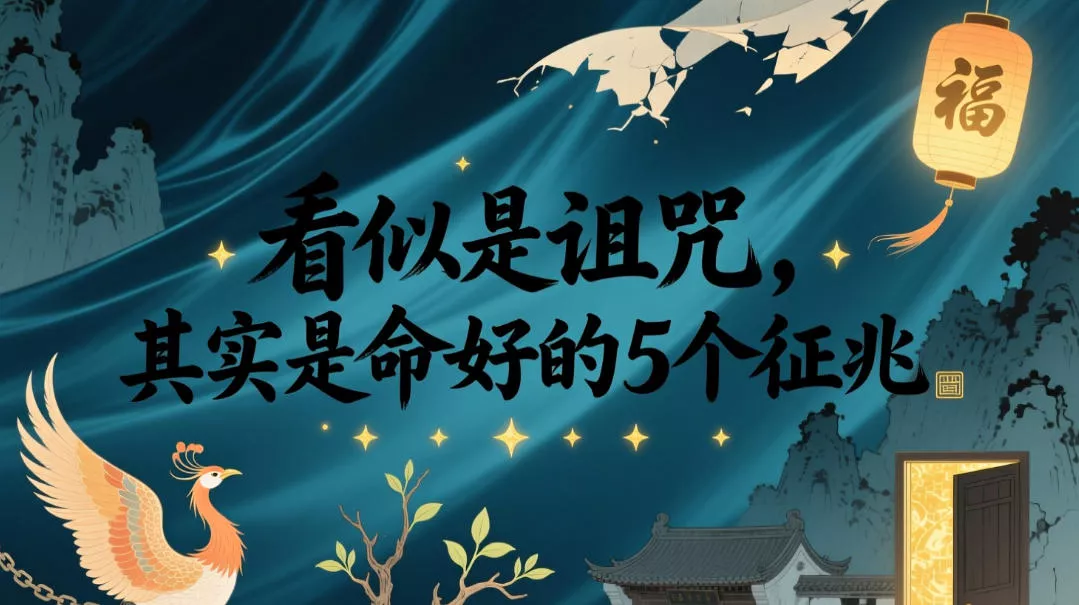 付费文章：看似是诅咒，其实是命好的5个征兆 - 来及网络