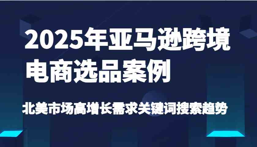 2025年亚马逊跨境电商选品案例-北美市场高增长需求关键词搜索趋势（更新) - 来及网络