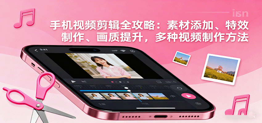 手机视频剪辑全攻略：素材添加、特效制作、画质提升，多种视频制作方法 - 来及网络