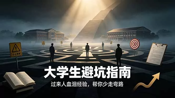 付费文章：大学生避坑指南 ，过来人血泪经验，帮你少走弯路 - 来及网络