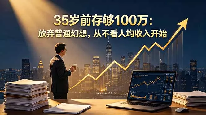 35岁前存够100万：放弃普通幻想，从不看人均收入开始 - 来及网络