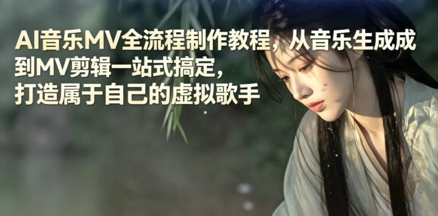 AI音乐MV全流程制作教程，从音乐生成到MV剪辑一站式搞定，打造属于自己的虚拟歌手 - 来及网络