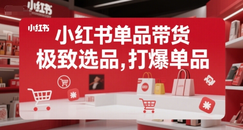 小红书单品带货，极致选品，打爆单品（更新） - 来及网络