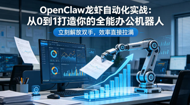 OpenClaw龙虾自动化实战：从0到1打造你的全能办公机器人，立刻解放双手，效率直接拉满 - 来及网络