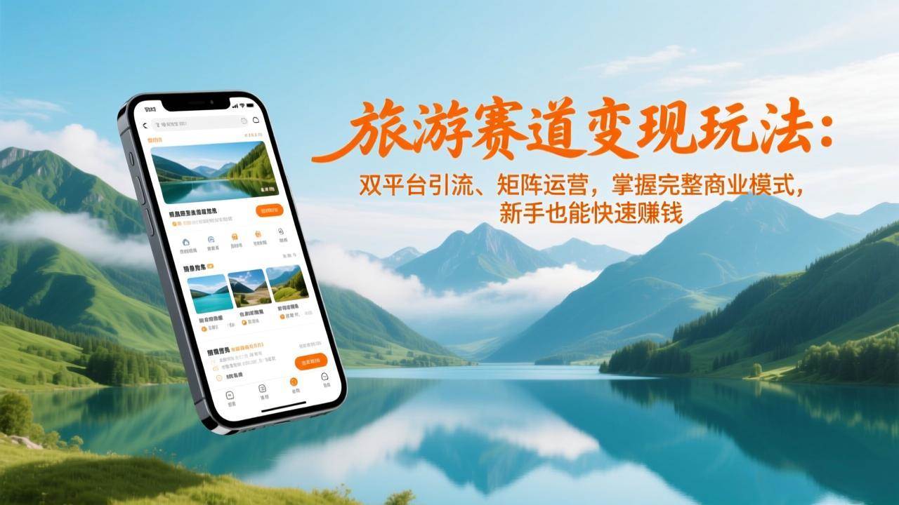 （17153期）旅游赛道变现玩法：双平台引流、矩阵运营，掌握完整商业模式，新手也能快速赚钱 - 来及网络