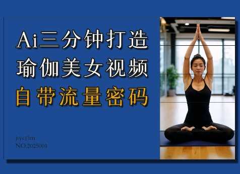 Ai3分钟打造瑜伽美女视频，自带流量密码 - 来及网络